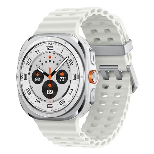 Samsung Galaxy Watch Ultra (2025) 47mm LTE Smartwatch, Titanium Casing, Advanced Sleep Coaching, Running Coach, Energy Score, Heart Rate Tracking, GPS, Titanium White [US Version, 2 Yr Warranty]|B0F7PQDB7K