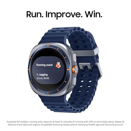 Samsung Galaxy Watch Ultra (2025) 47mm LTE Smartwatch, Titanium Casing, Advanced Sleep Coaching, Running Coach, Energy Score, Heart Rate Tracking, GPS, Titanium White [US Version, 2 Yr Warranty]|B0F7PQDB7K