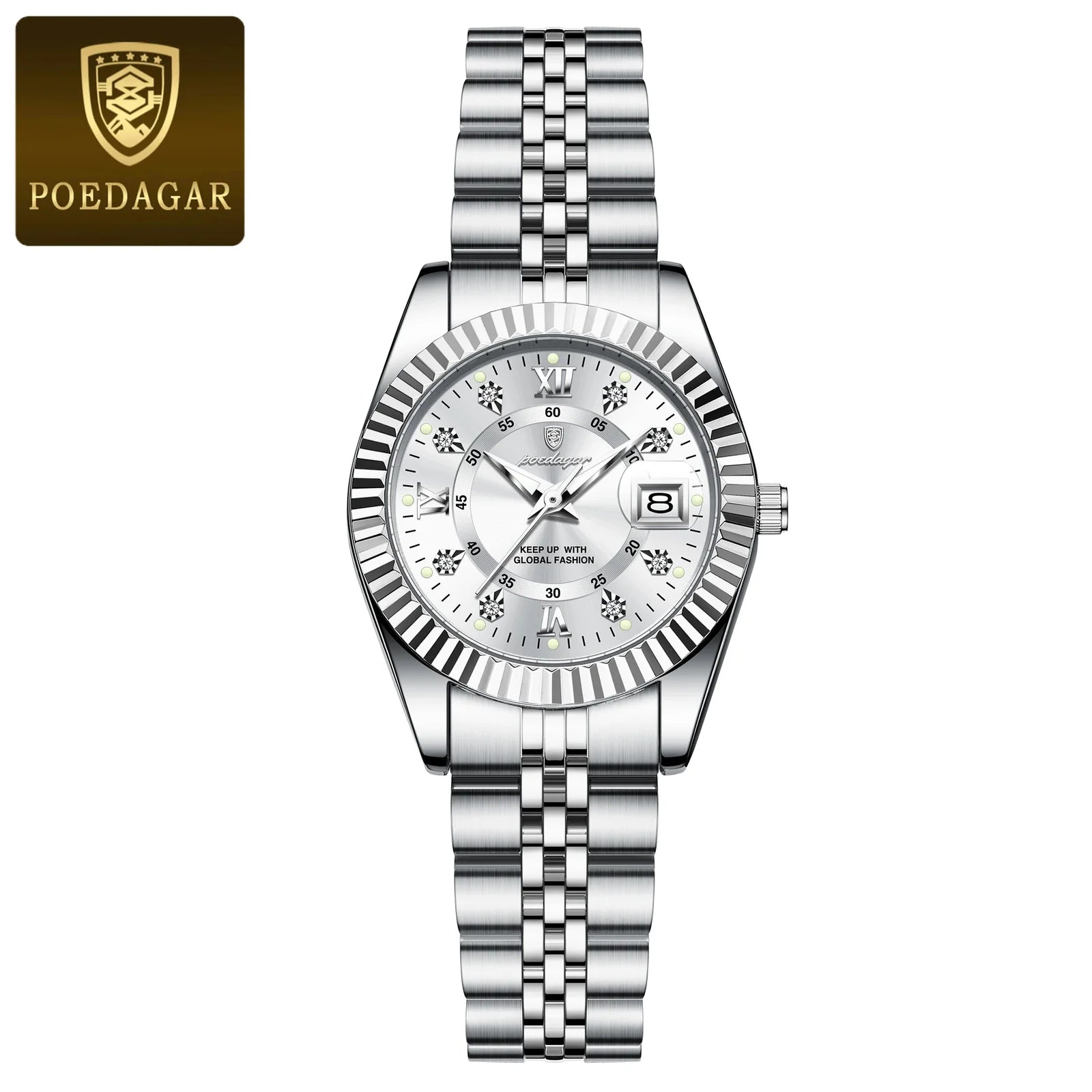 POEDAGAR 780 Luxury Elegant Watch Waterproof Women Watch Luminous Date