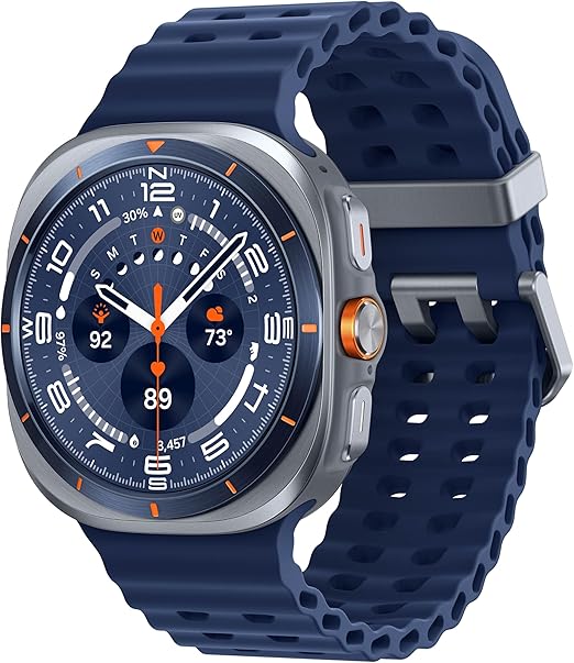 S A M S U N G G A L A X Y Watch Ultra (2025) 47mm LTE Smartwatch, Titanium Casing, Running Coach, Energy Score, Heart Rate Tracking, GPS