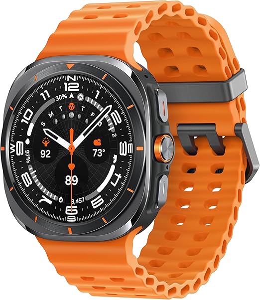 S A M S U N G G A L A X Y Watch Ultra (2025) 47mm LTE Smartwatch, Titanium Casing, Running Coach, Energy Score, Heart Rate Tracking, GPS