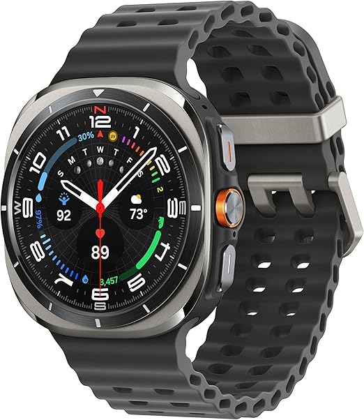 S A M S U N G G A L A X Y Watch Ultra (2025) 47mm LTE Smartwatch, Titanium Casing, Running Coach, Energy Score, Heart Rate Tracking, GPS