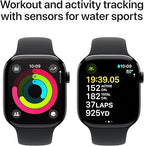 Apple Watch Series 10 – GPS, 46mm, Jet Black, Sport Band