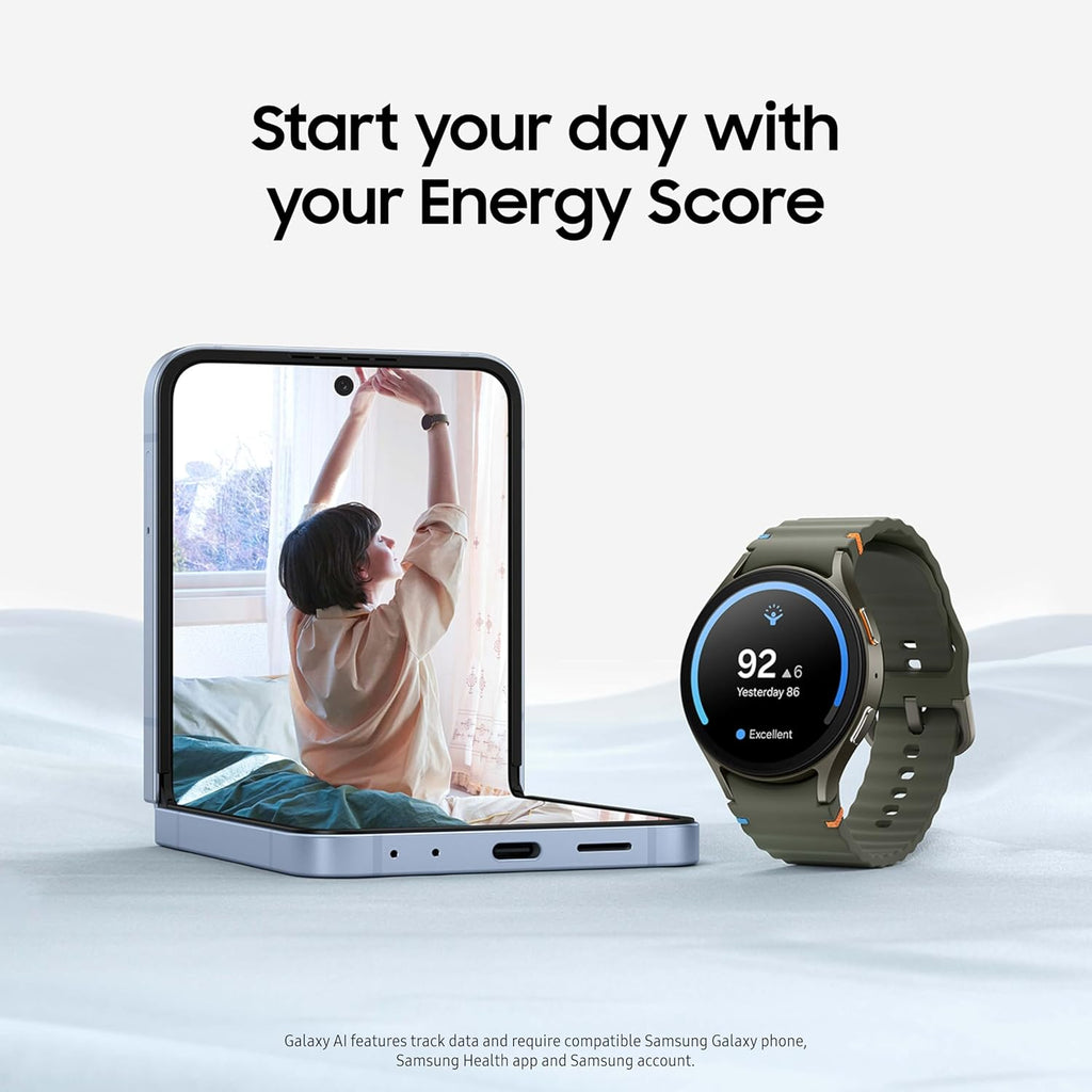 S A M S U N G G A LA X Y Watch 7 (44mm, Bluetooth) – AI Smartwatch with Energy Score & Wellness Tips